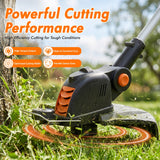 21V Cordless Weed Wacker, Battery Operated Weed Eater, Lightweight Weed Trimmer with 2 x 4.0Ah Batteries & 10 Trimmer Spool Line